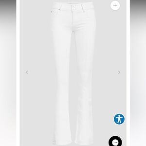 Hudson Jeans Beth Mid-Rise Baby Bootcut Jean White w London Details Y2K 90’s 26